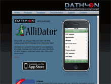 Tablet Screenshot of dathlon.com